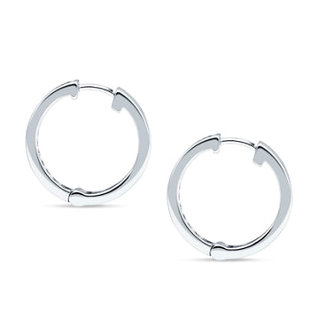 Minimalist Huggie Hoop Earrings Simulated Blue Sapphire 925 Sterling Silver Wholesale